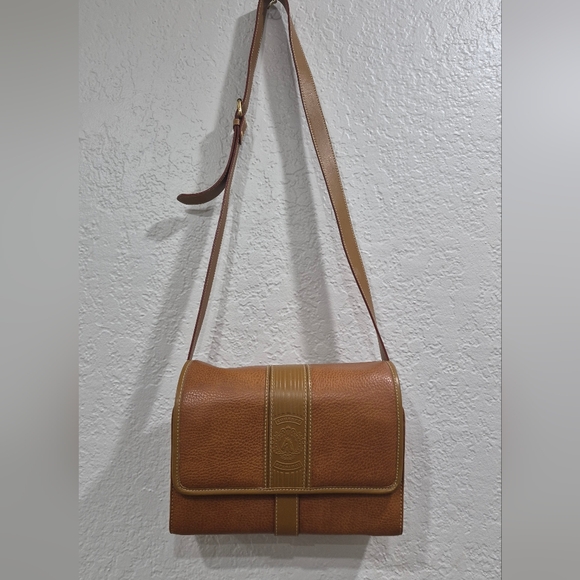 courser Handbags - Vintage Courser Original Brown Leather Crossbody Bag Saddle Bag Equestrian Horse